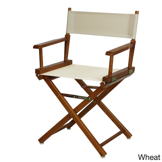 Casual Home 18x22 Director&s Chair Honey Oak Frame, Natural/Wheat Canvas NUW2_K1EKY07